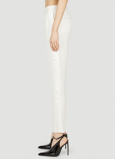 Tapered Leg Pants Saint Laurent Tapered Leg Pants White sla0251045