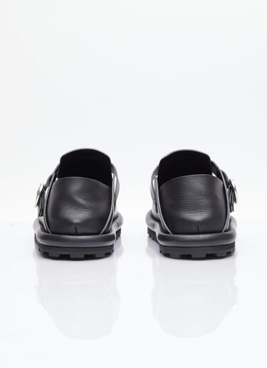 Jil Sander Buckle Leather Shoes Black jil0153014