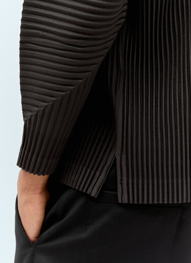 January Pleated Polo Shirt Homme Plissé Issey Miyake January Pleated Polo Shirt Grey hmp0156006