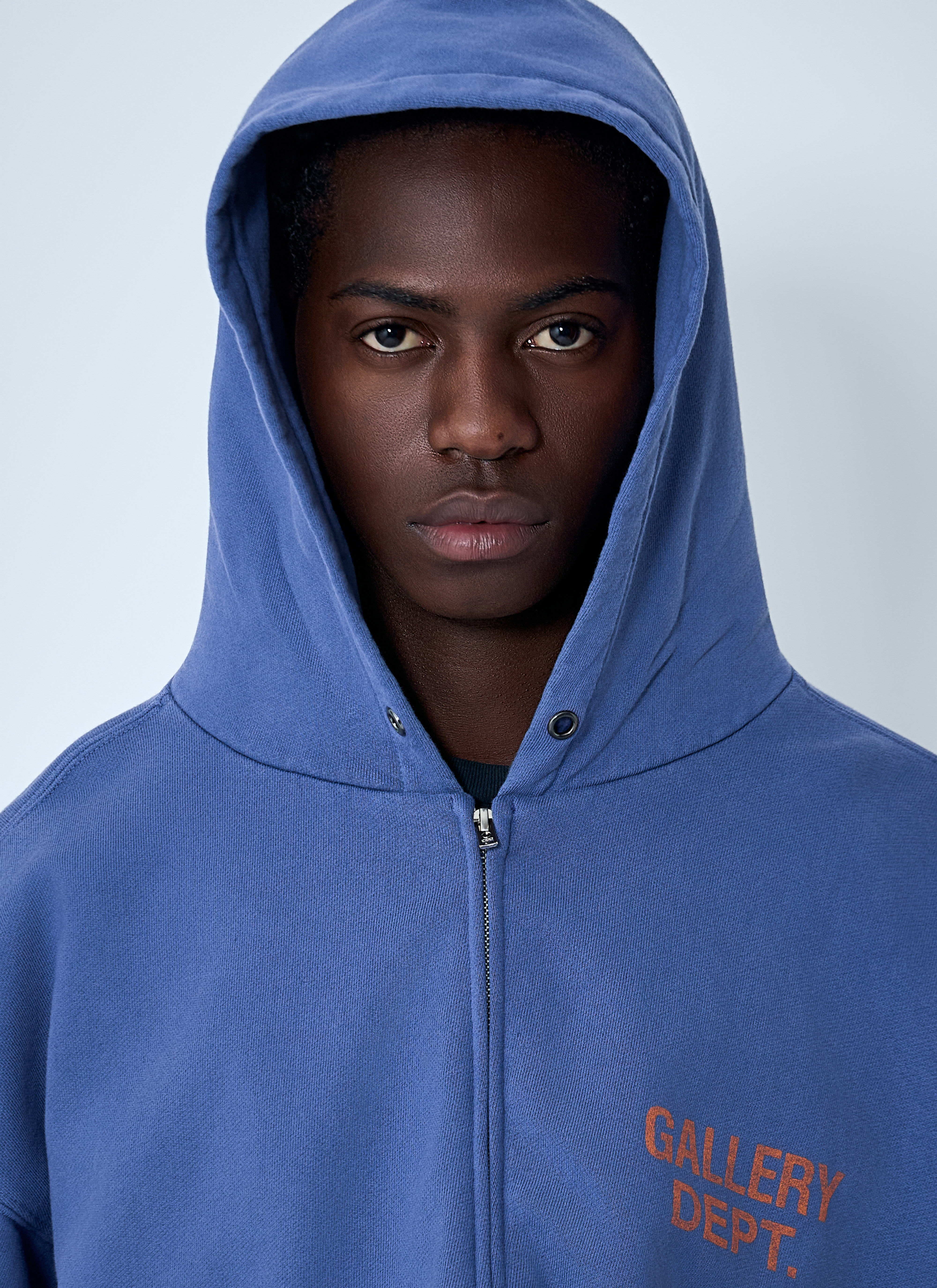Gallery Dept. Men's' 90's Zip-Up Hooded Sweatshirt in Purple | LN-CC®