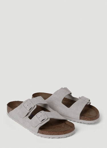 Birkenstock Arizona Suede Sandals White brk0352005