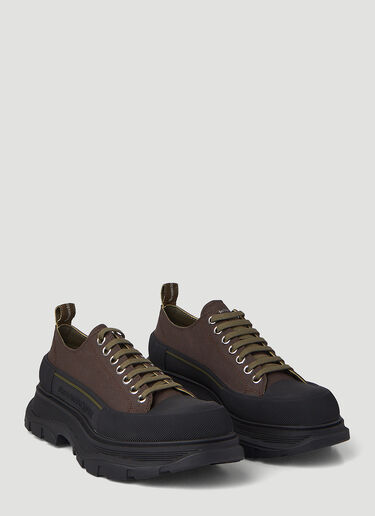 Alexander McQueen Tread Lace-Up Shoes Brown amq0146031