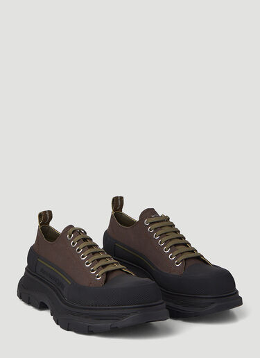 Alexander McQueen トレッドレースアップシューズ ブラウン amq0146031