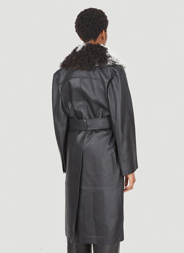 Common Leisure You Me Trench Coat Black cml0248007