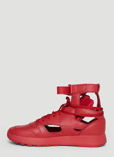 Maison Margiela Classic Leather Tabi High Sneakers Red mla0244013