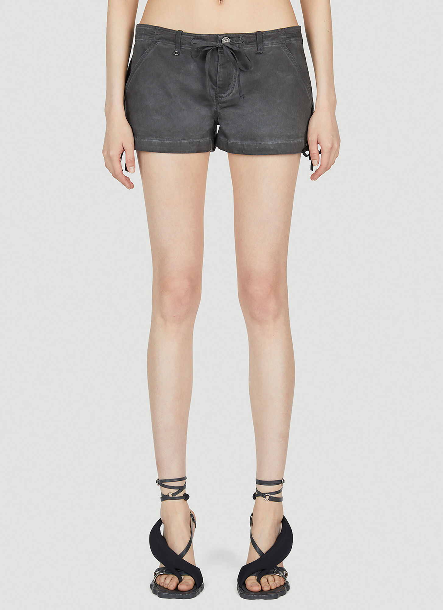 Guess Usa Washed Shorts In Black