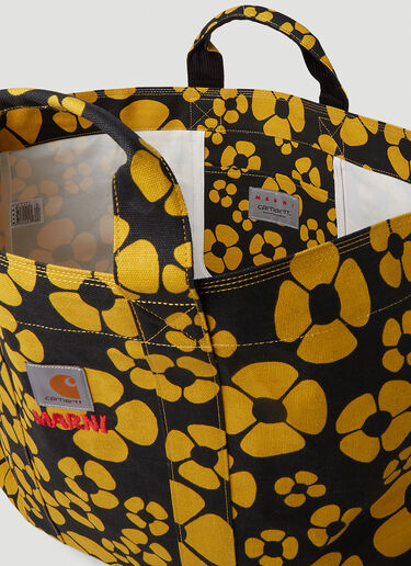 Marni x Carhartt フローラルプリントトートバッグ ブラック mca0250019