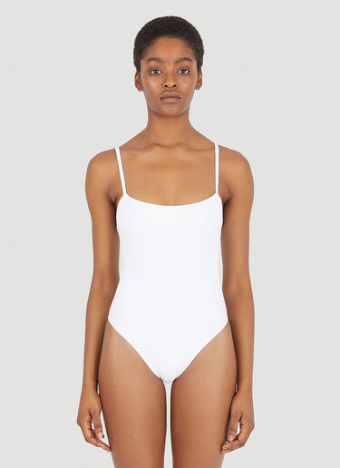 WARDROBE.NYC Minimal Swimsuit White war0246021