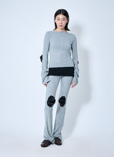 Sia Arnika Open-Rear Knit Top Grey sia0260008