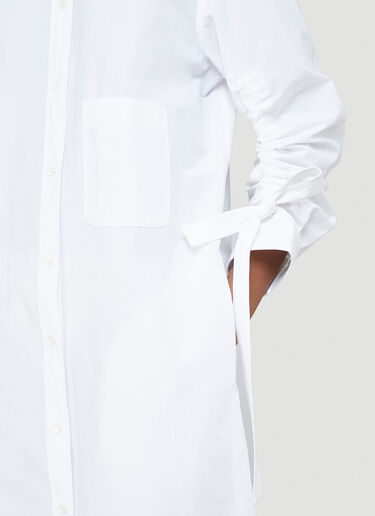 J.W. Anderson Gathered Sleeve Shirt Dress White jwa0239002