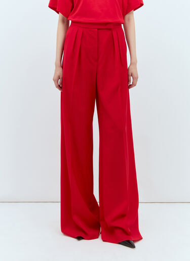 Max Mara 羊毛阔腿裤  红色 max0257032