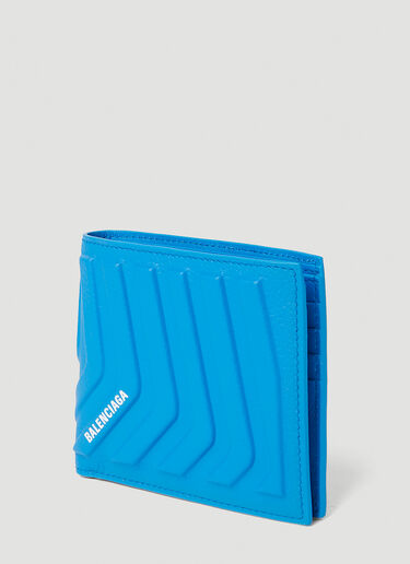 Balenciaga Car Bi-Fold Wallet Blue bal0151065