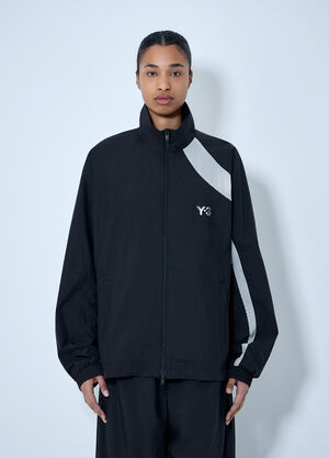 Y-3 Raw Edge 3 Stripes Nylon Shell Jacket Black yyy0364017