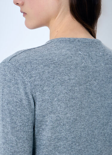 Maison Margiela Wool Cardigan Grey mla0259009