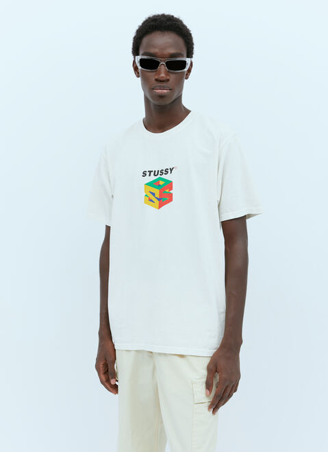 Stüssy Logo Print T-Shirt Purple sts0152078