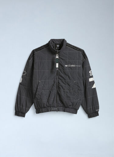 adidas x Bad Bunny x Mercedes AMG F1 Logo Motif Bomber Jacket Grey adi0364007