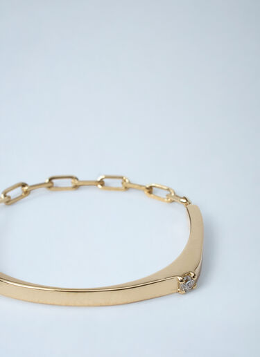 TOTEME Diamond Chain Ring Gold tot0261078