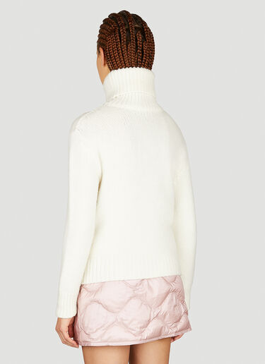 Moncler 徽标提花Polo领针织衫 白色 mon0254047