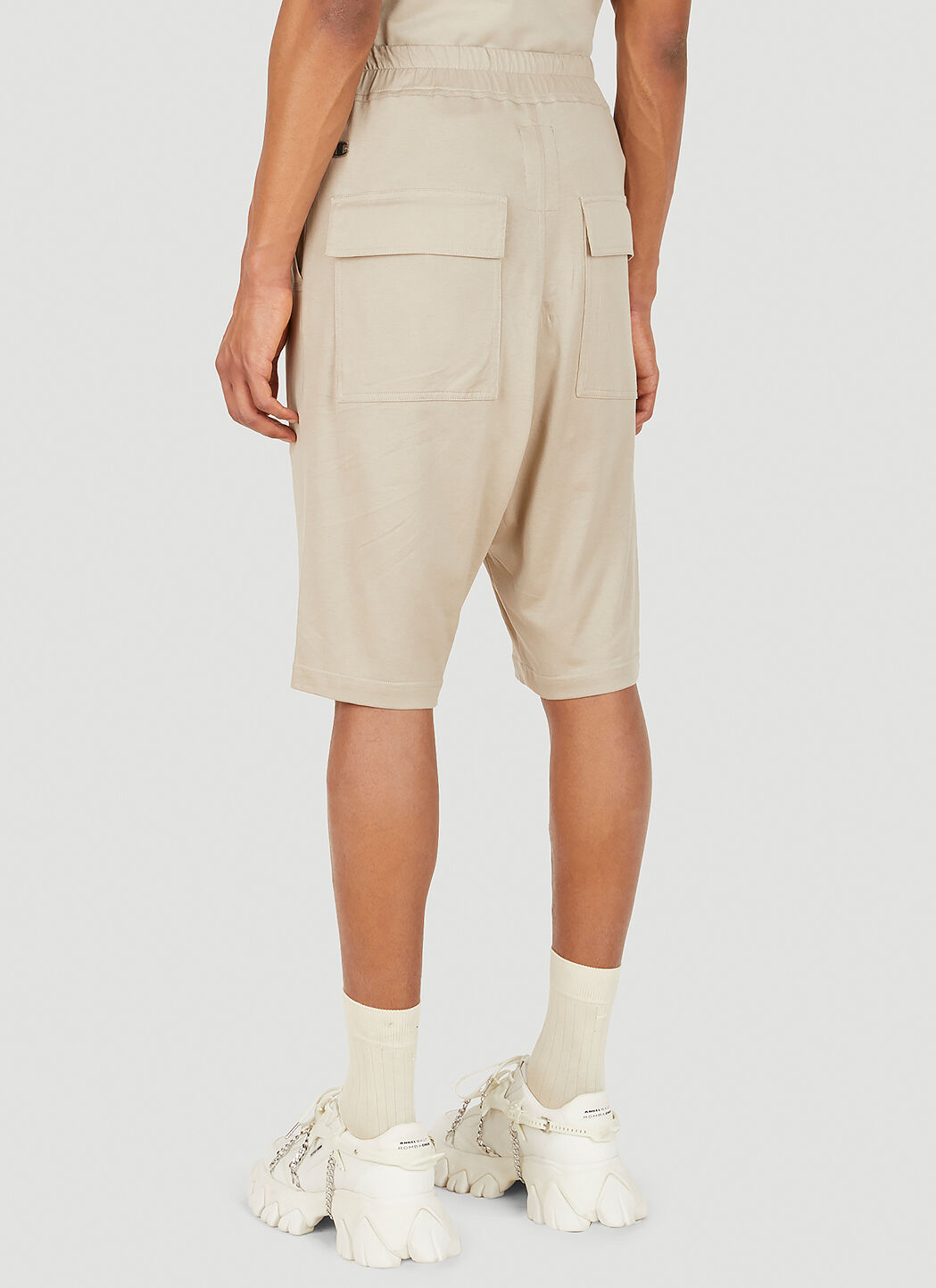 Rick Owens x Champion Men's Bela Pods Shorts in Beige | LN-CC®