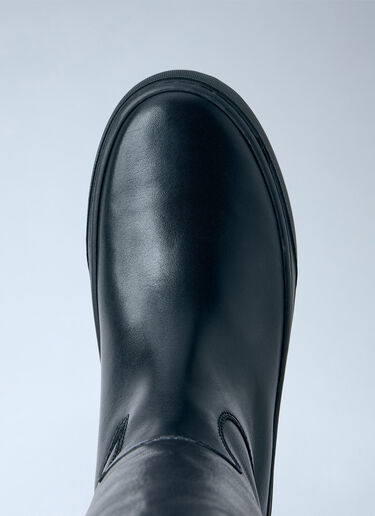 Chloé Delia Leather Boots Black chl0265027