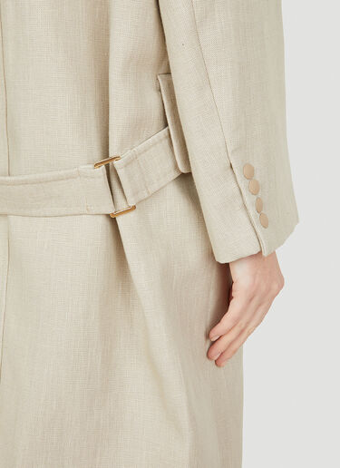 Max Mara Mescal Double Breasted Coat Beige max0252002