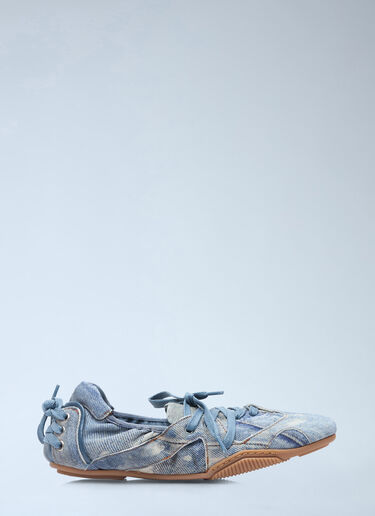 Acne Studios レザーレースアップレザーシューズ ブルー acn0258015