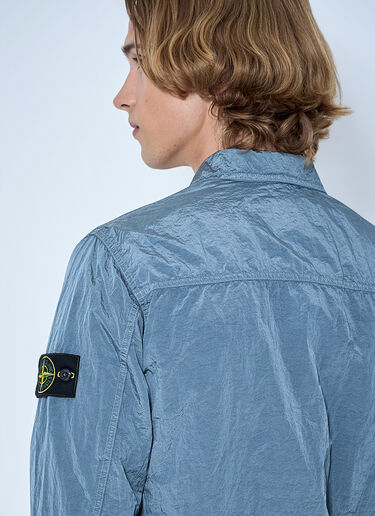 LN-CC® - Stone Island: Zip-Up Jacket with Chest Pocket - Light Blue Stone Island Zip-Up Jacket with Chest Pocket Light Blue sto0165040