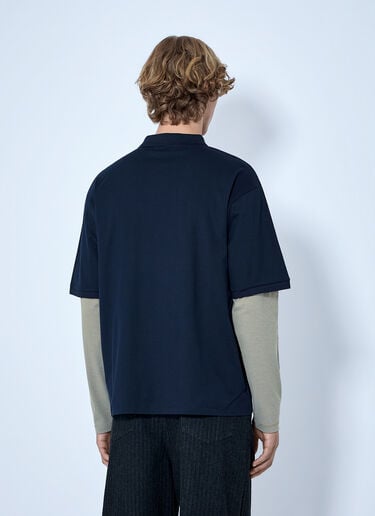 LN-CC® - Miu Miu: Buttoned Polo Shirt - Blue Miu Miu Buttoned Polo Shirt Blue miu0366014