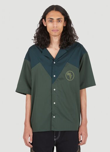 Ahluwalia Robyn Short Sleeve Shirt Green ahl0146013
