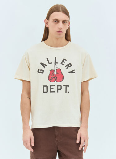 Gallery Dept. Boxing Merch T-Shirt Cream gdp0158014