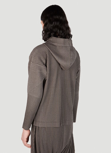 Homme Plissé Issey Miyake 褶裥连帽运动衫 棕色 hmp0151011