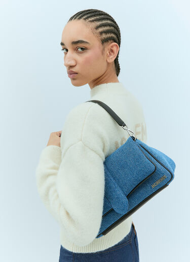 Le Bambimou Medium Shoulder Bag Jacquemus Le Bambimou Medium Shoulder Bag Blue jac0256073