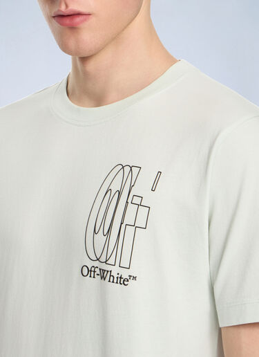 LN-CC® - Off-White: Outline Double Arrow Slim T-shirt - Pink Off-White Outline Double Arrow Slim T-shirt Pink ofw0164157