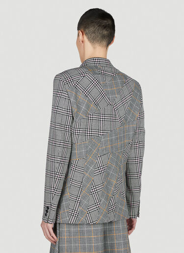 Comme Des Garçons Homme Plus Check Single Breasted Blazer Grey hpl0152008