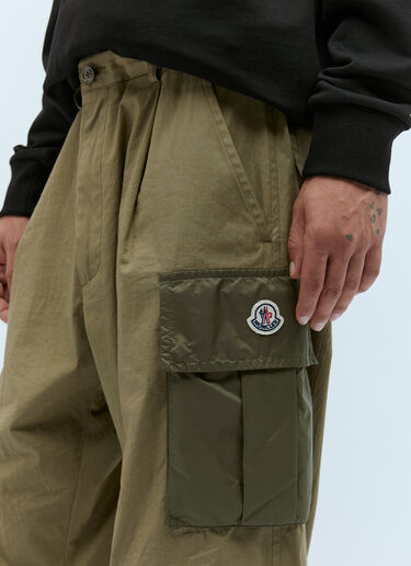 Moncler 撞色口袋工装裤 绿色 mon0156001