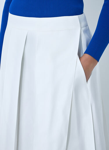 Pleated Midi Skirt Jil Sander Pleated Midi Skirt White jil0264005