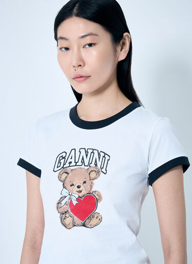 Bear Jersey T-Shirt GANNI Bear Jersey T-Shirt Grey gan0259050