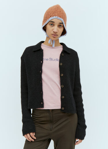 Self-Tie Knit Hat Acne Studios Self-Tie Knit Hat Brown acn0254041
