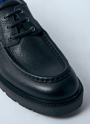 Burberry Leather Raft Boat Shoes Black bur0159019