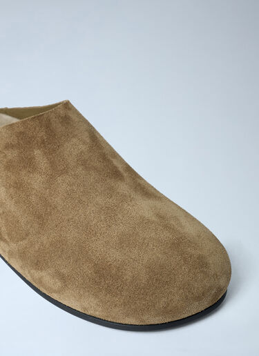 Hudson Suede Mules The Row Hudson Suede Mules Green row0262030