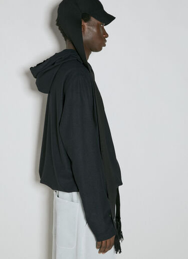 Y-3 Contrast Logo Baseball Cap With Scarf Black yyy0354036