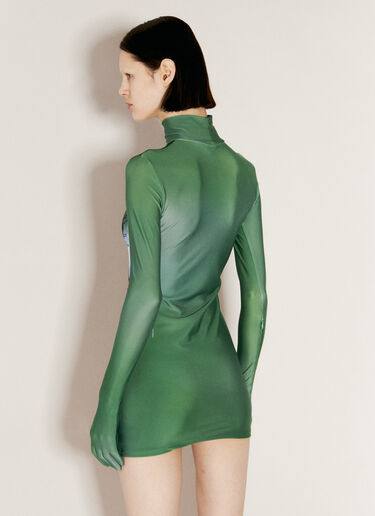 VETEMENTS Anime Mini Dress Green vet0255009