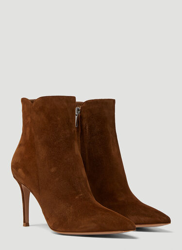 Gianvito Rossi Levy 85 Ankle Boots Brown gia0249007