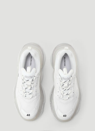 Balenciaga Triple S Clear Sole Sneakers White bal0243046
