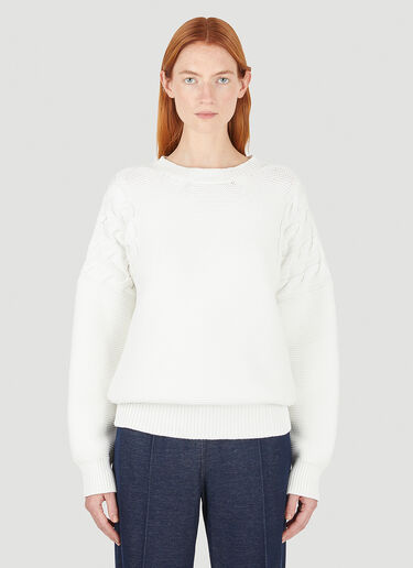 Max Mara Aceti Sweater White max0247026
