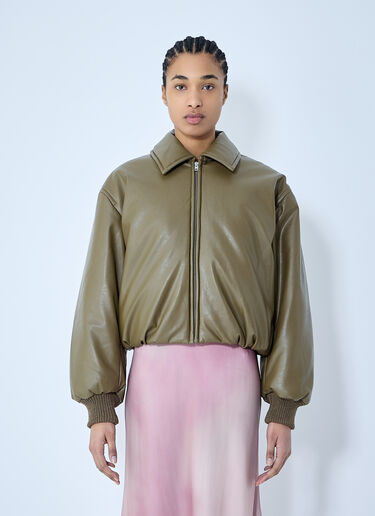 Acne Studios 涂层飞行员夹克  绿色 acn0259024