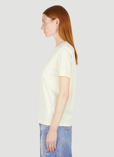 Acne Studios 로고 패치 티셔츠 옐로우 acn0247007
