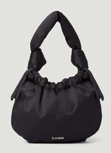 GANNI Small Occasion Hobo Bag Black gan0252049