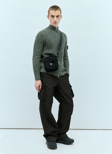 Logo Patch Crossbody Bag Stone Island Logo Patch Crossbody Bag Black sto0156119