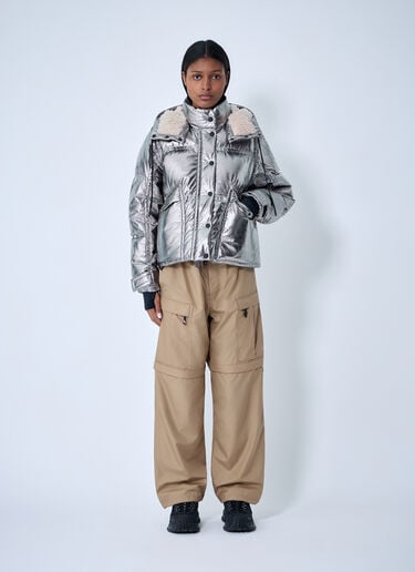 Moncler Grenoble Celaque Short Down Jacket Silver mog0262009